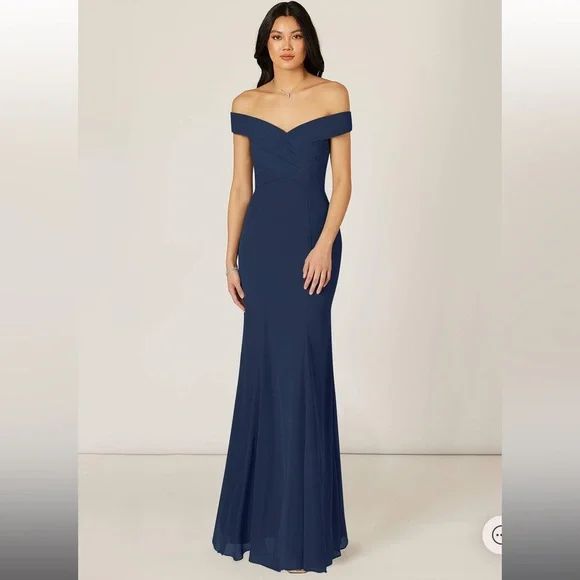 Azazie | Dresses | Azazie A Lecia Dark Navy Bridesmaid Dress